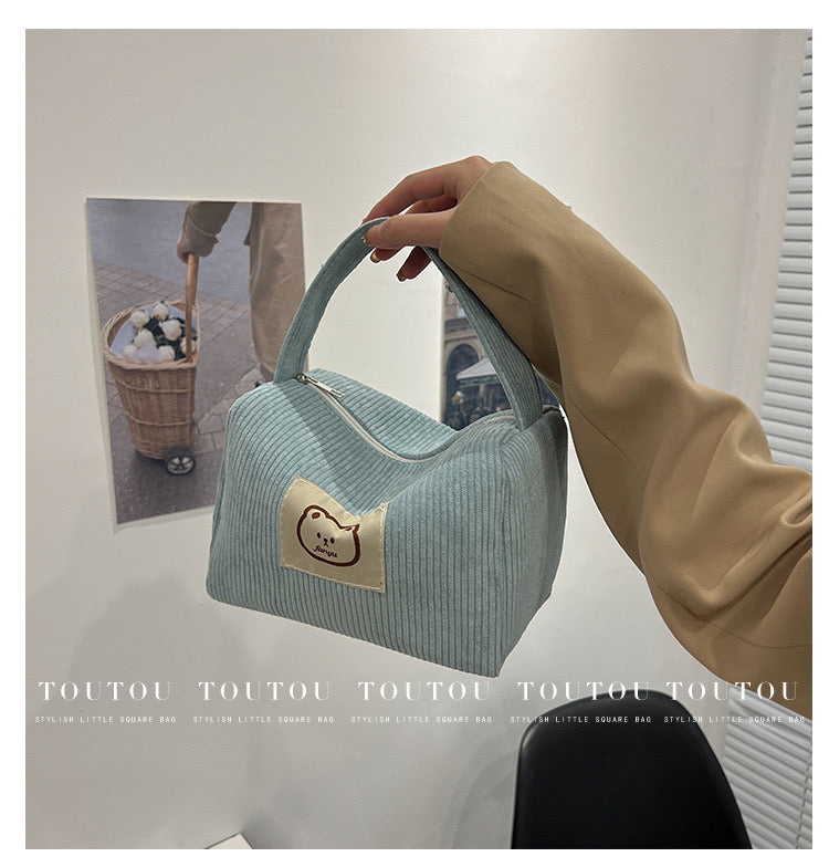 Cute Bear Cosmetic Bag 18x13x12cm Blue
