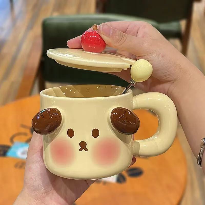 Bottles & Cups - Yellow Puppy Mug - 480ml - Goodie Goodie