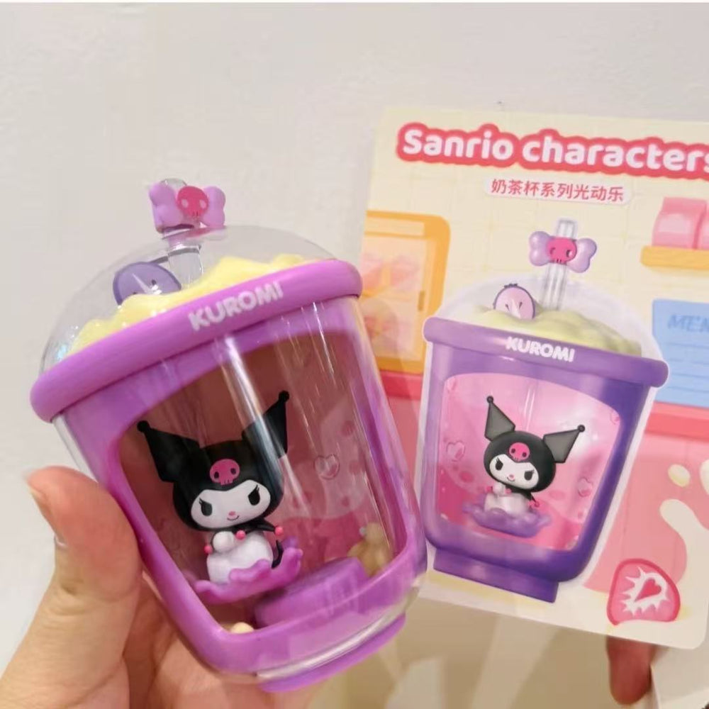 Tech & Toys - Sanrio Characters Bubble Tea Cup Solar-Powered Swing Toy Blind Box - Goodie Goodie