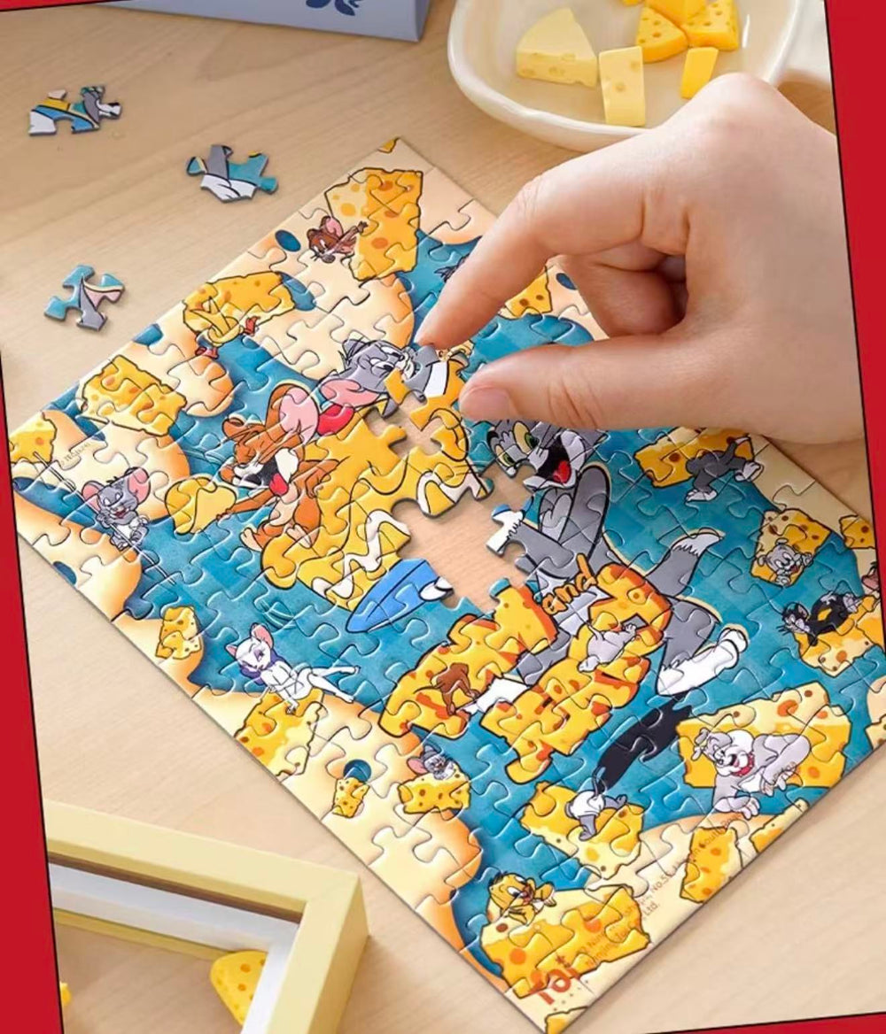 Tech & Toys - Toi Tom and Jerry Cheese Puzzle – 126pcs - Goodie Goodie