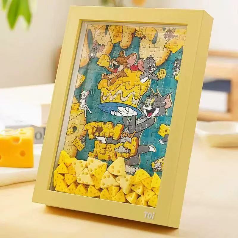 Tech & Toys - Toi Tom and Jerry Cheese Puzzle – 126pcs - Goodie Goodie
