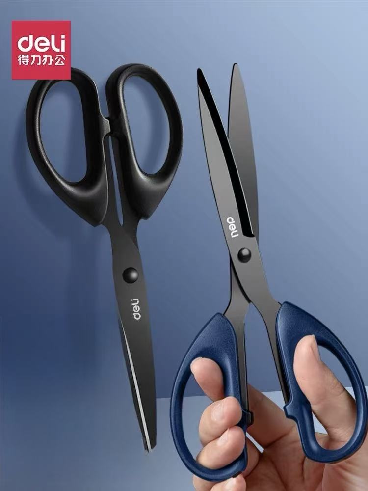 Stationery - Deli Stainless Steel Scissors 210mm Navy - Goodie Goodie