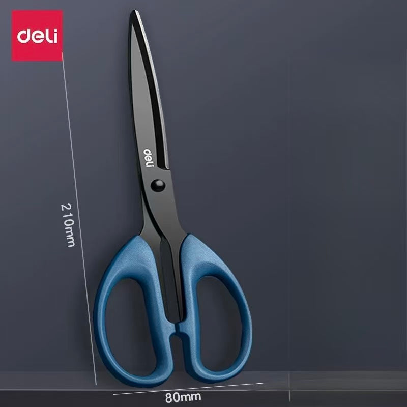 Deli Stainless Steel Scissors 210mm Navy