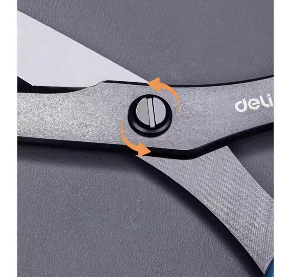 Stationery - Deli Stainless Steel Scissors 210mm Navy - Goodie Goodie