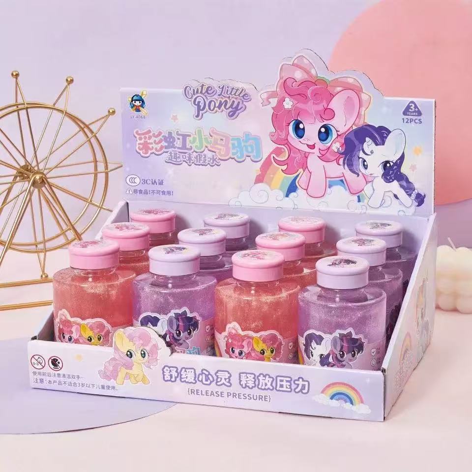 Tech & Toys - Pony Glitter Water Slime 300g Assorted - Goodie Goodie