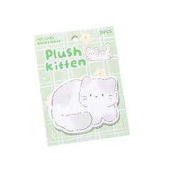 Plush Kitten Sticky Notes-30 Pieces