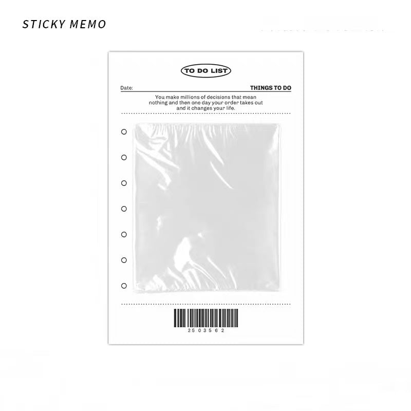 Clear Bag Paper Sticky Notes 30 sheets