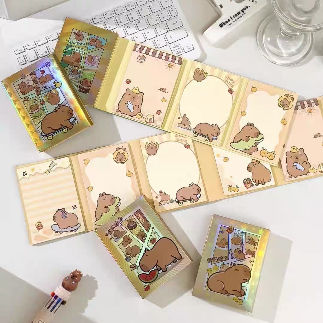 Capybara Notepads Set of 6 - 100 sheets Assorted