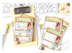 Anime Character Message Notepads 75*100mm 80 sheets Chat