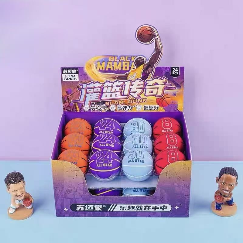 9cm Mini Basketball Bounce Toy Assorted