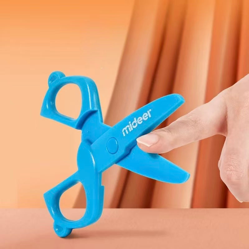 Children's Scissors Round Head Plastic 12cm Red