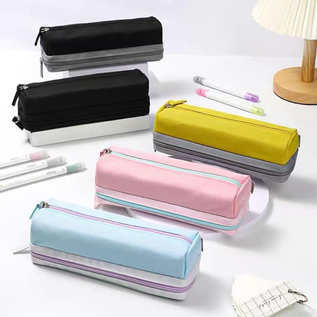 KOKUYO Double-Layer Pencil Case 71x71x220mm Blue