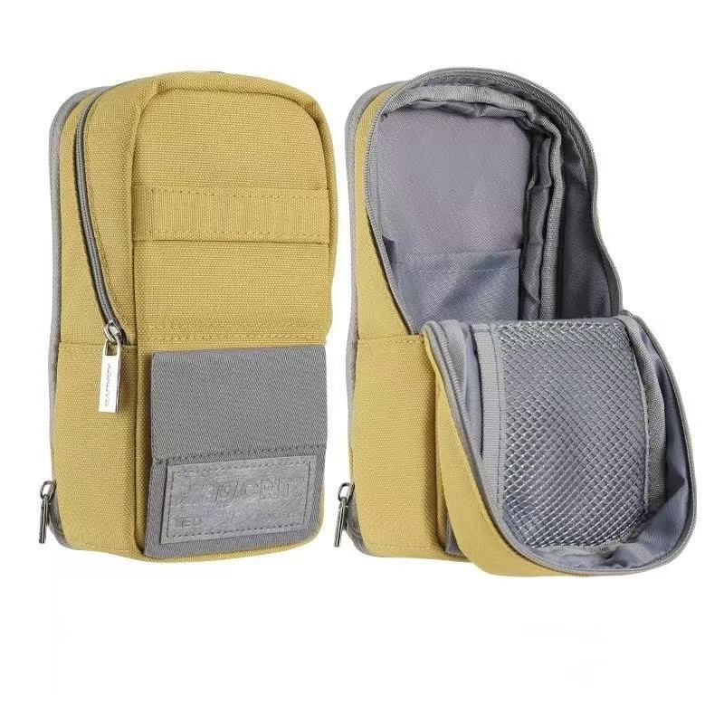 KOKUYO Polyester Pencil Pouch & Phone Stand 90x75x185mm Yellow