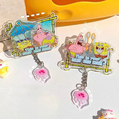 SpongeBob Acrylic Pendant Clip Fridge Magnet Assorted