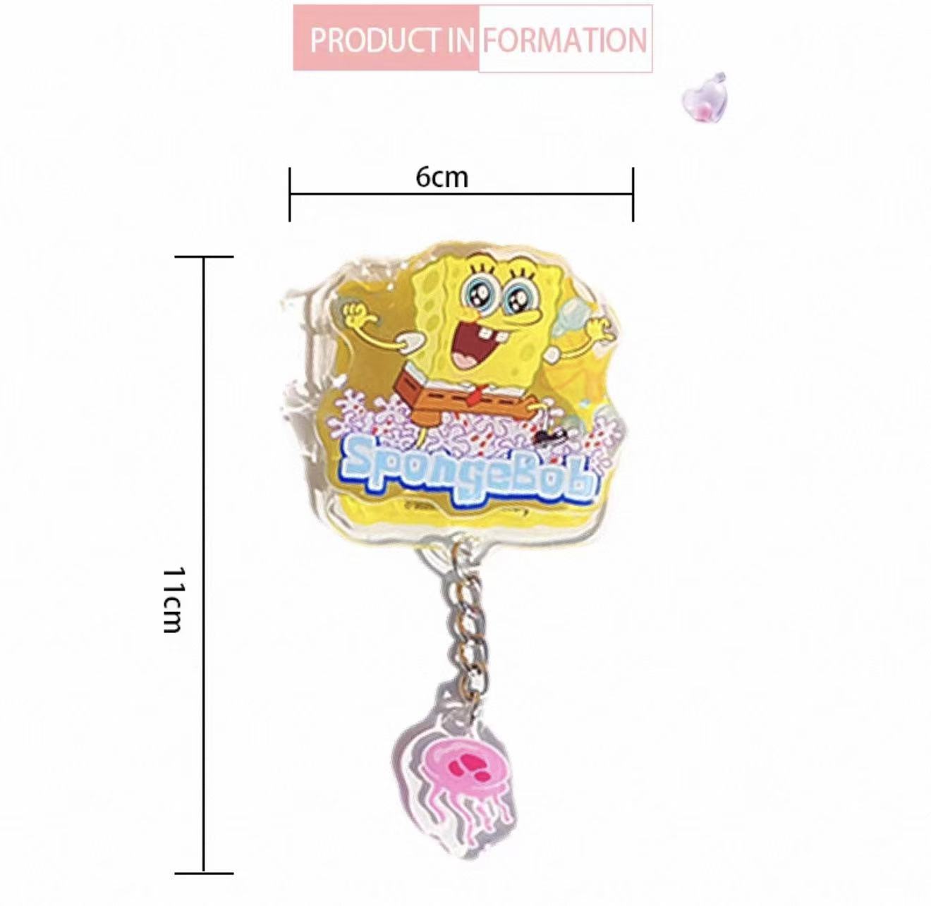 SpongeBob Acrylic Pendant Clip Fridge Magnet Assorted