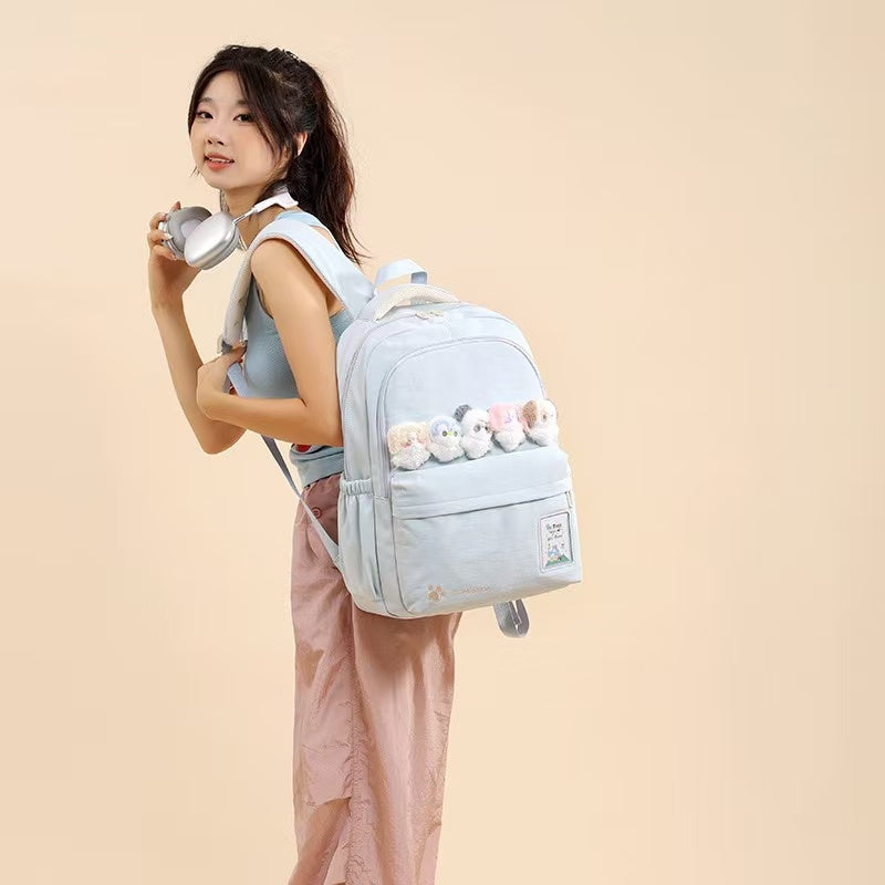 Cute Bear School Backpack 30x20x47cm Blue