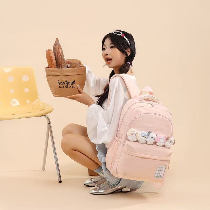 Cute Bear School Backpack 30x20x47cm Pink