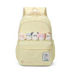 Cute Bear School Backpack 30x20x47cm Yellow