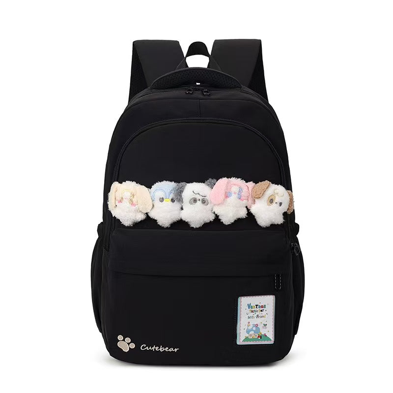 Cute Bear School Backpack 30x20x47cm Black