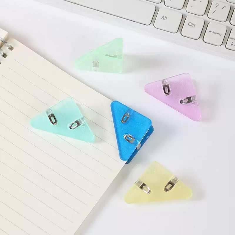 Triangle Paper Corner Clip Assorted