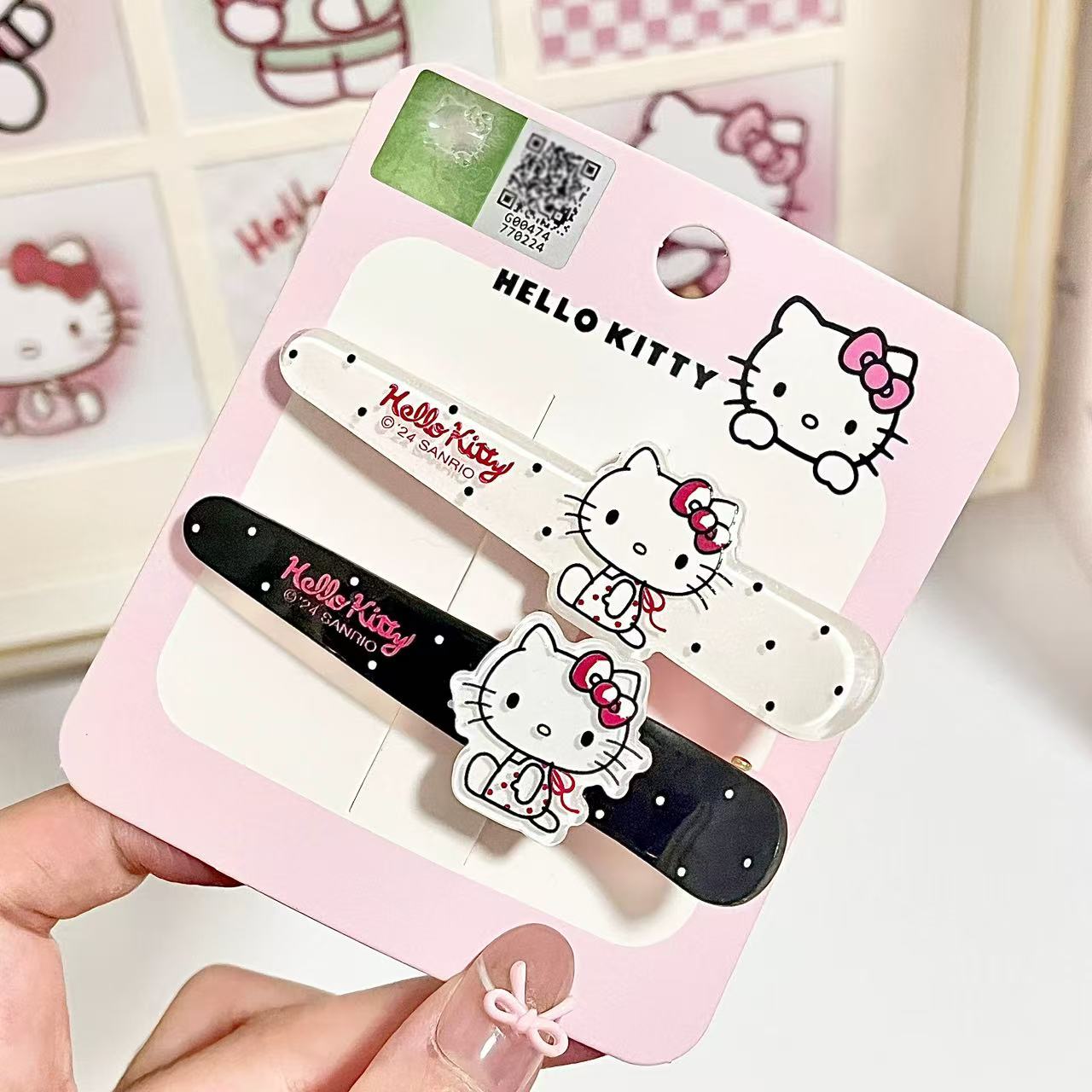 Sanrio Characters Hair Clip 7.5cm 2pcs