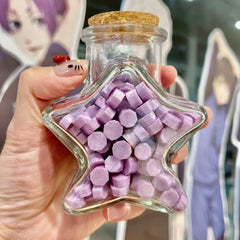 Sealing Wax Colour Particles Star Glass Bottle