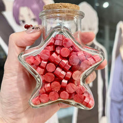 Sealing Wax Colour Particles Star Glass Bottle