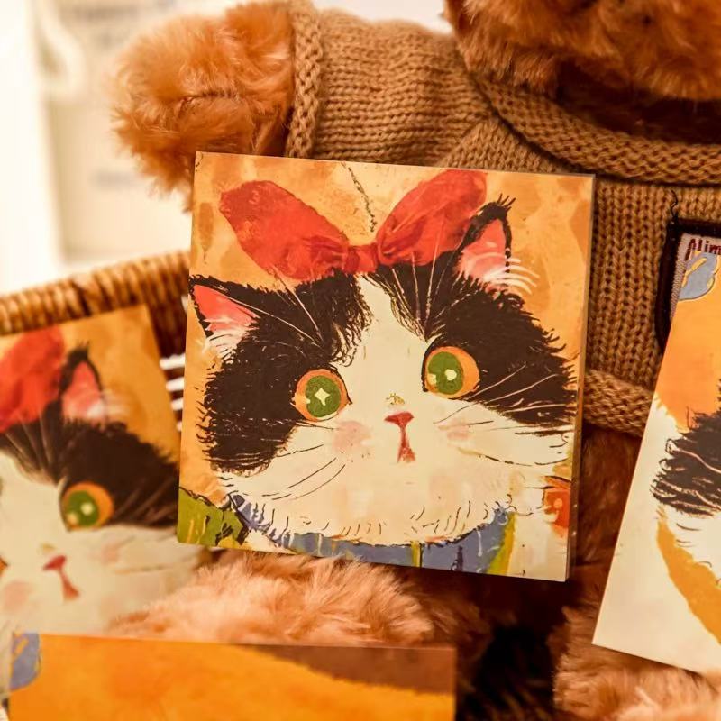 Mr. Paper Cute Cat Note Pads – 60 Sheets Yellow