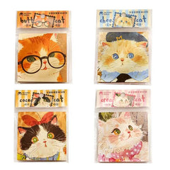 Mr. Paper Cute Cat Note Pads – 60 Sheets Yellow