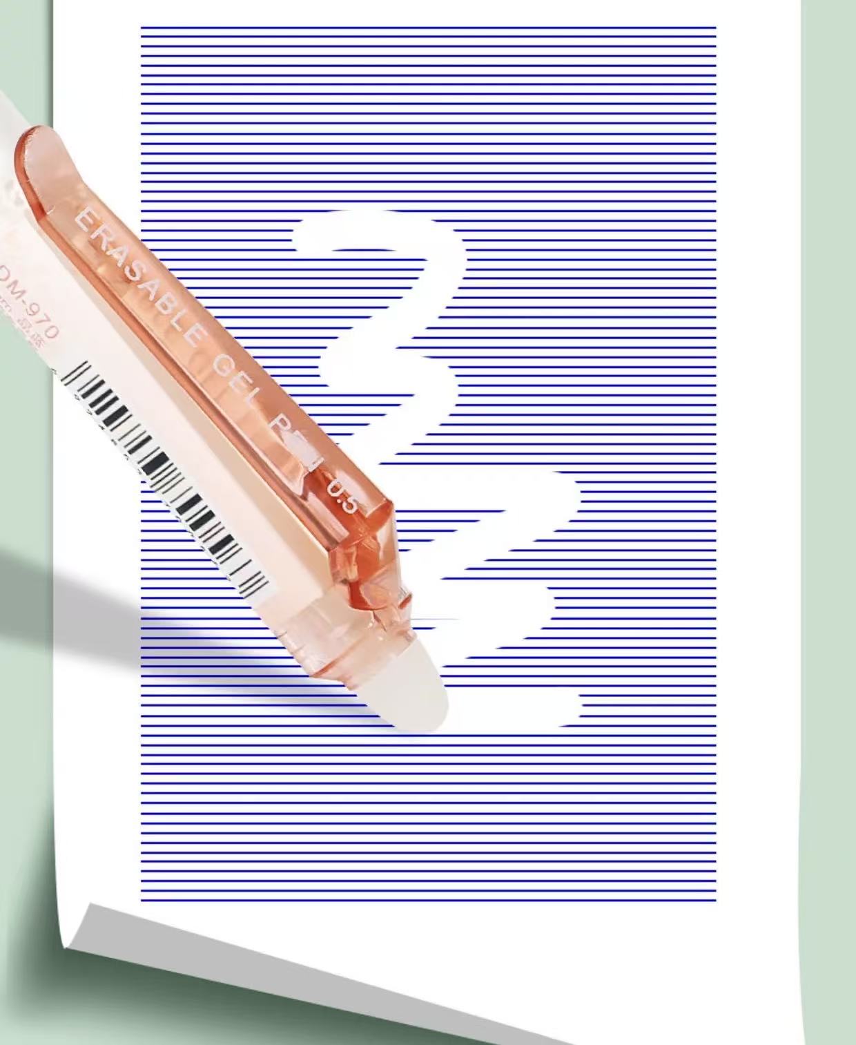 DOMI Erasable Gel Pen 0.5mm Black Ink