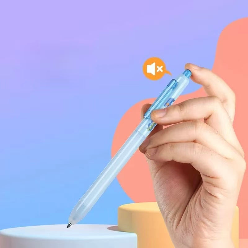 Animal Silent Erasable Pen 0.5mm Blue Ink Assorted