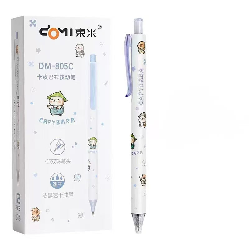 Capybara Gel Pen Fast Dry 0.5mm Black Ink