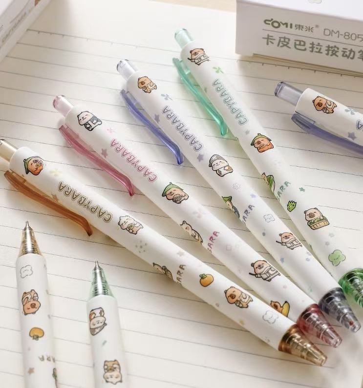 Capybara Gel Pen Fast Dry 0.5mm Black Ink