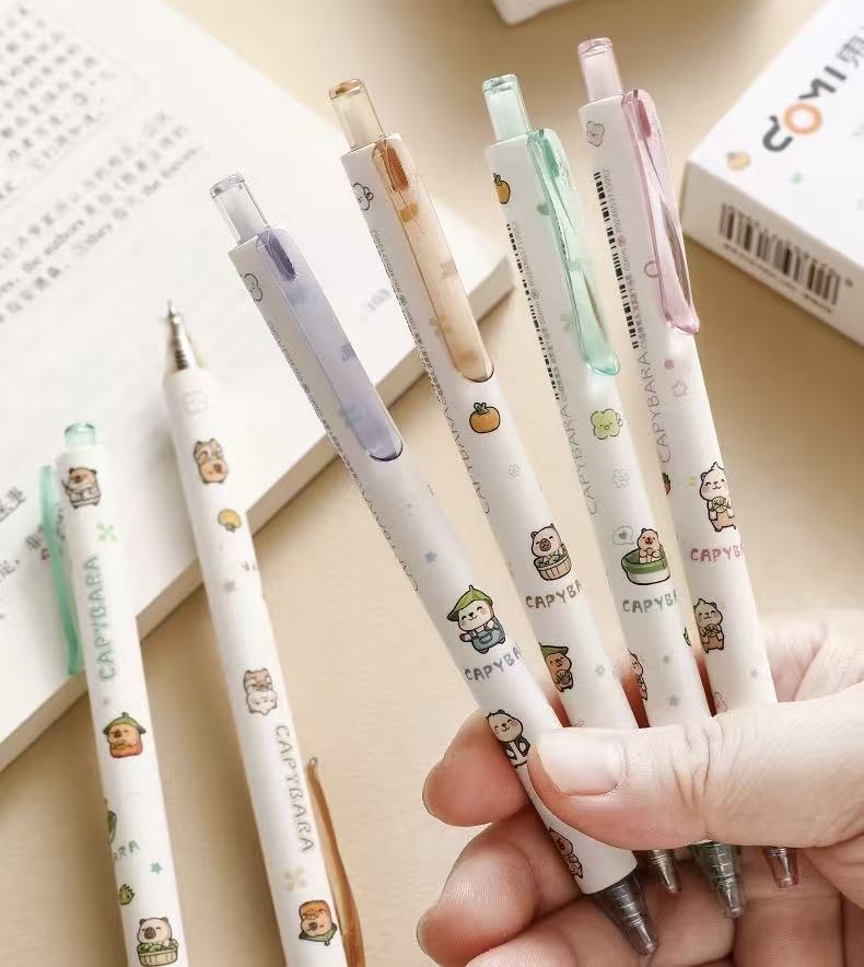Capybara Gel Pen Fast Dry 0.5mm Black Ink