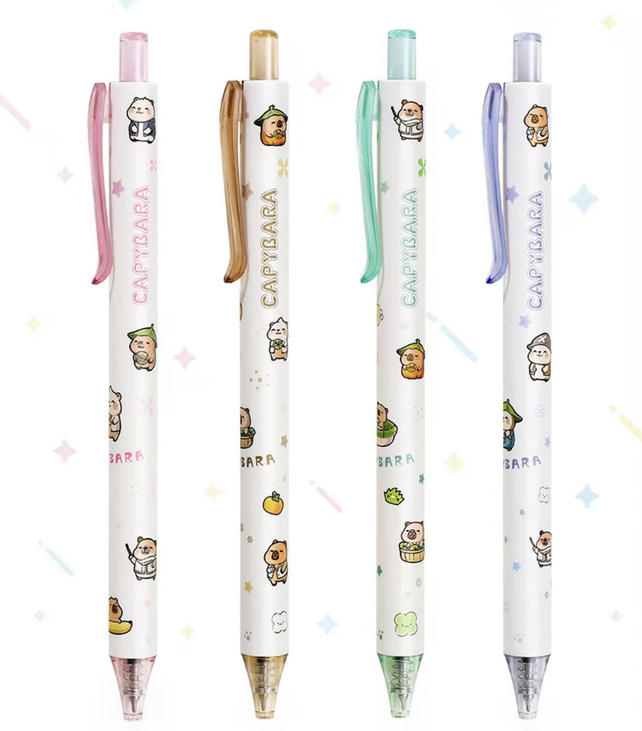 Capybara Gel Pen Fast Dry 0.5mm Black Ink