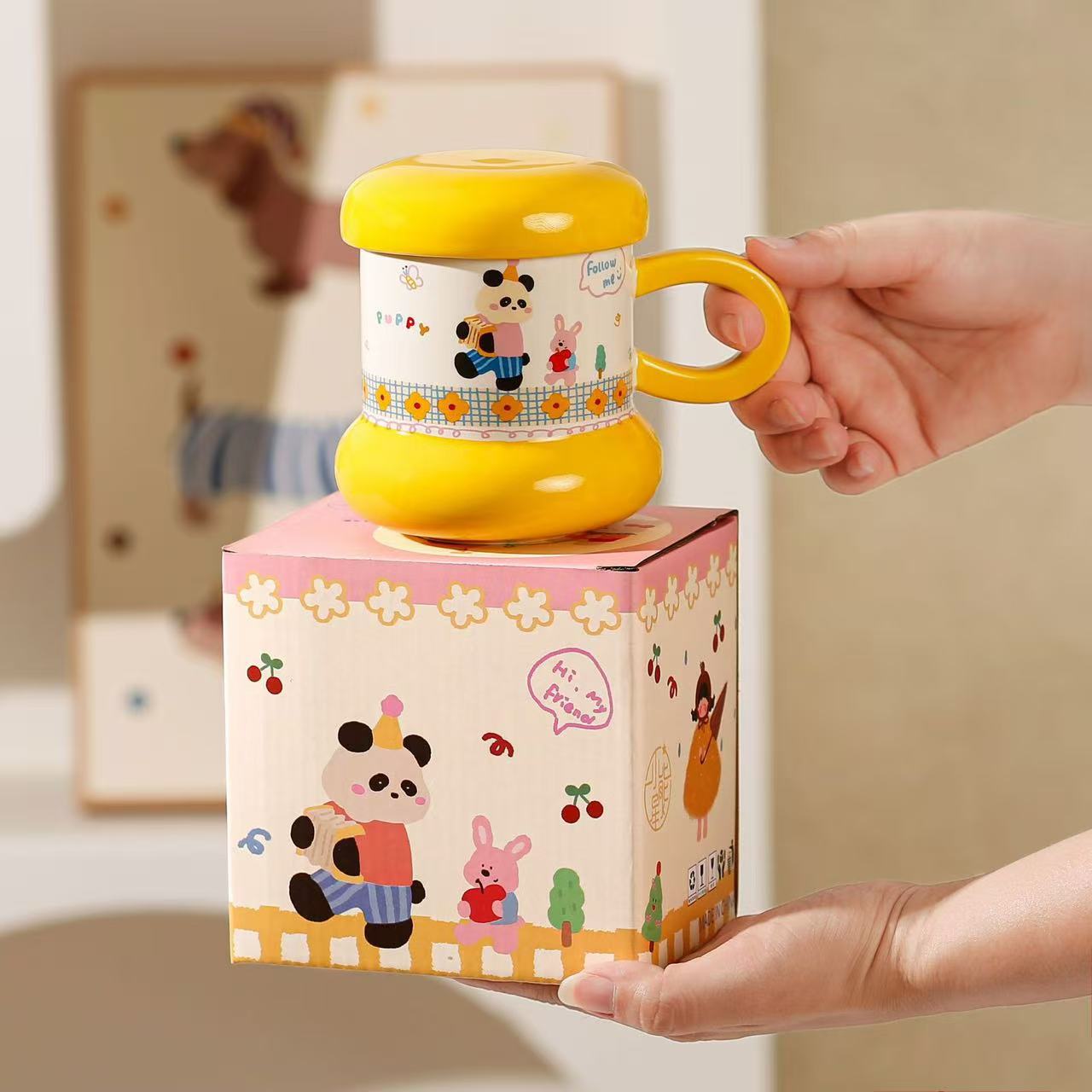 Animal Friends Mug with Cap 370ml