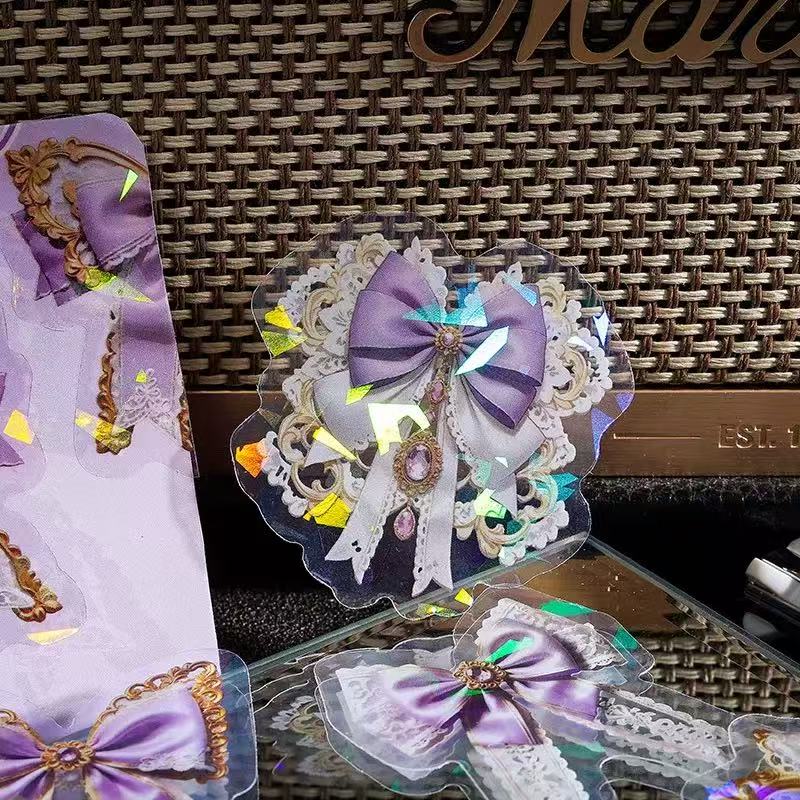 Transparent Bow Waterproof Stickers – 30pcs