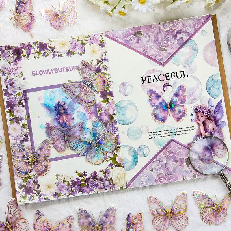 Dancing Butterfly Waterproof Stickers – 20pcs