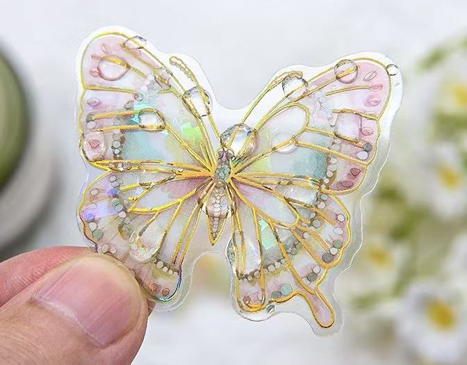 Dancing Butterfly Waterproof Stickers – 20pcs