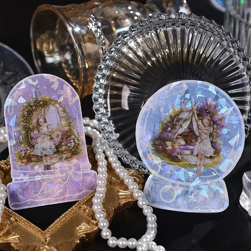 Holographic Bottle Waterproof Stickers – 10pcs