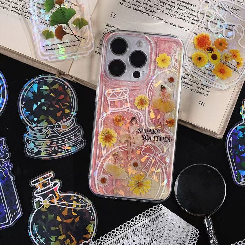 Holographic Bottle Waterproof Stickers – 10pcs