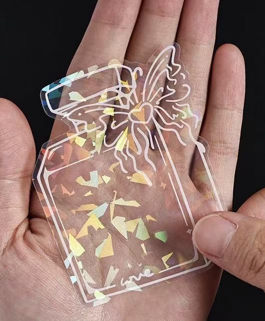 Holographic Bottle Waterproof Stickers – 10pcs