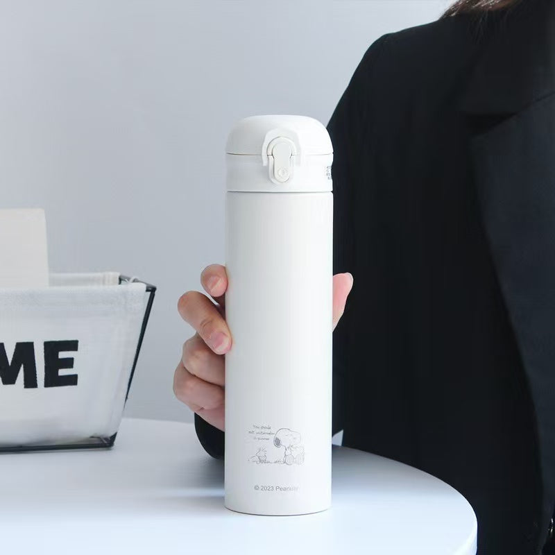 Snoopy 316 Stainless Steel Straw Tumbler Hot & Cold Insulated 500ml