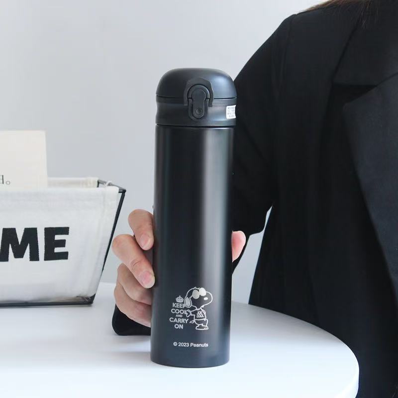 Snoopy 316 Stainless Steel Straw Tumbler Hot & Cold Insulated 500ml