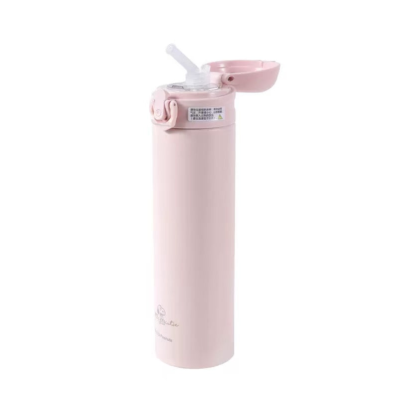 Snoopy 316 Stainless Steel Straw Tumbler Hot & Cold Insulated 500ml