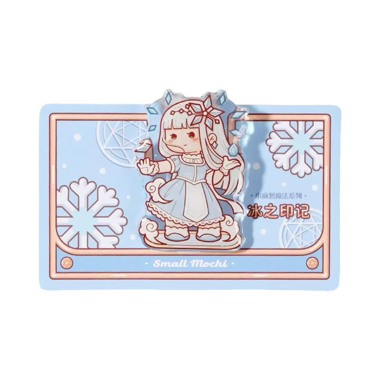 Cute Mochi Acrylic Resin Binder Clip Blue