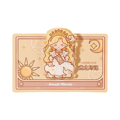 Cute Mochi Acrylic Resin Binder Clip Yellow