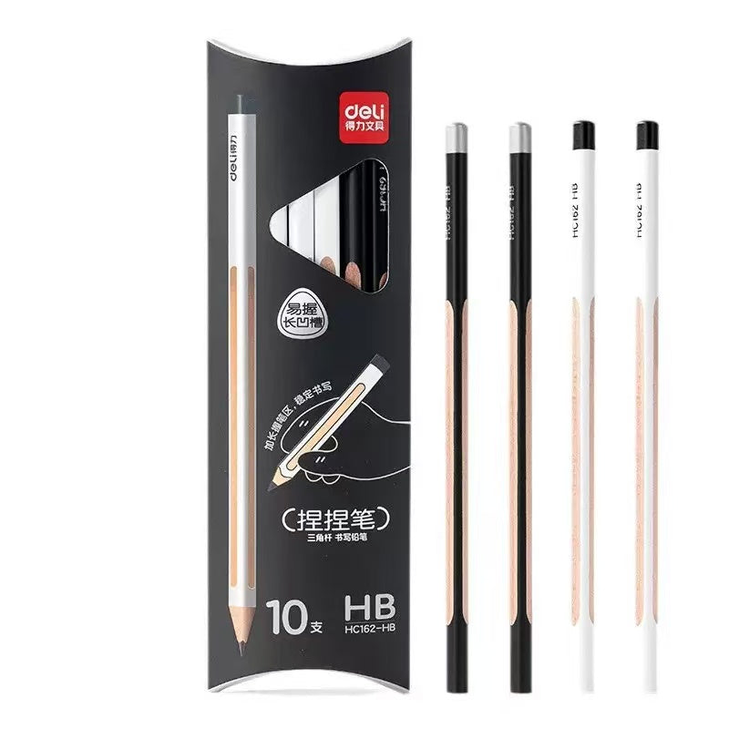 8-Piece Extra-Thick Triangular Wooden Pencils