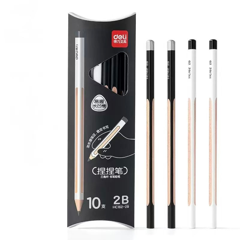 8-Piece Extra-Thick Triangular Wooden Pencils