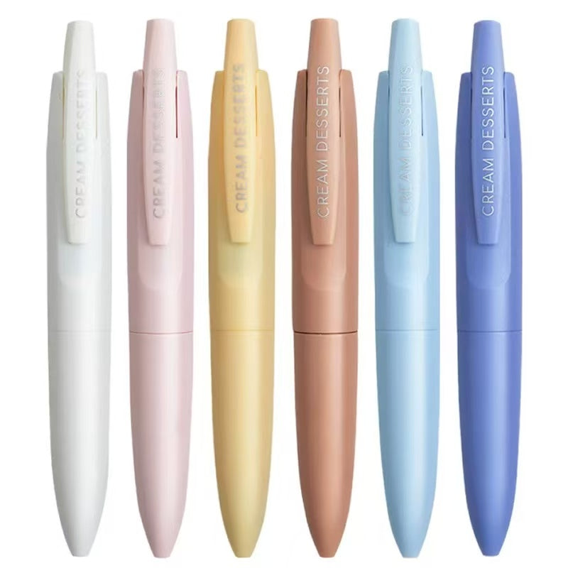 Cream Desserts Series Pocket Gel Pen 0.5mm Black Ink Assorted